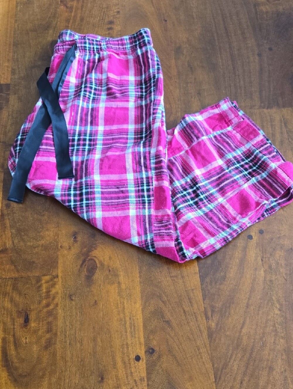 Old Navy Pink Plaid Pajama Bottoms Size Large